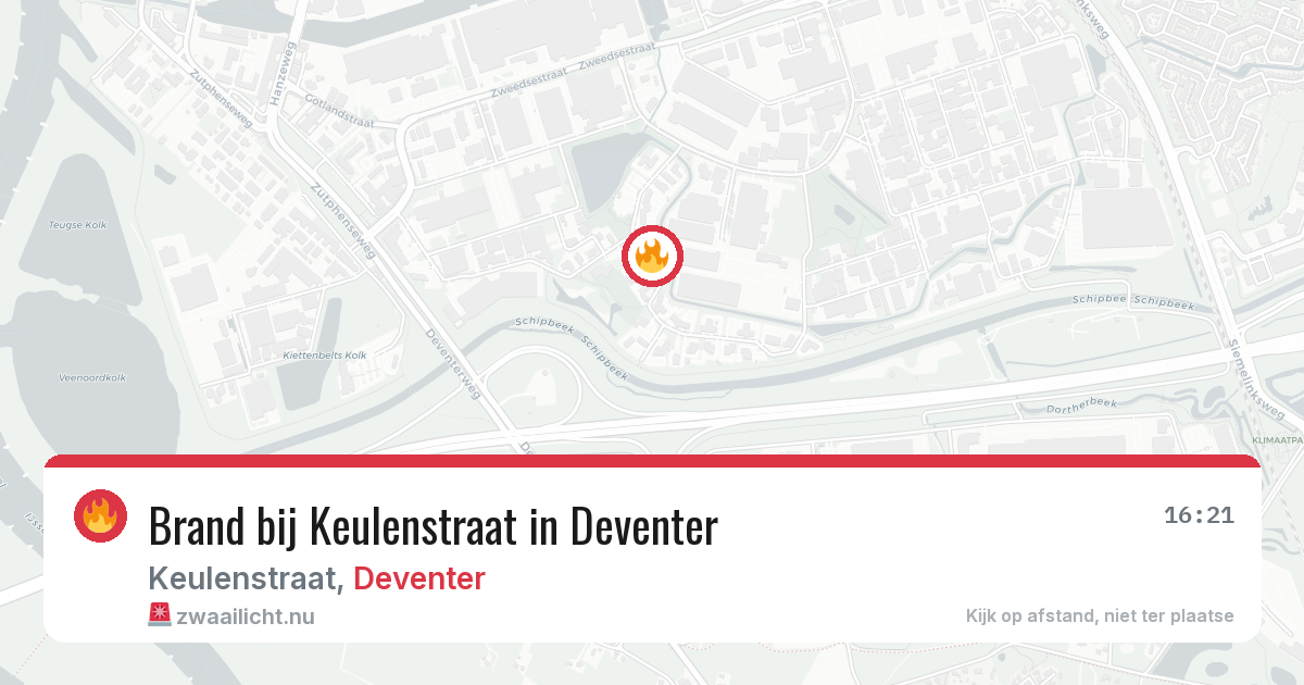Brand bij Keulenstraat in Deventer — 26 jun 2026