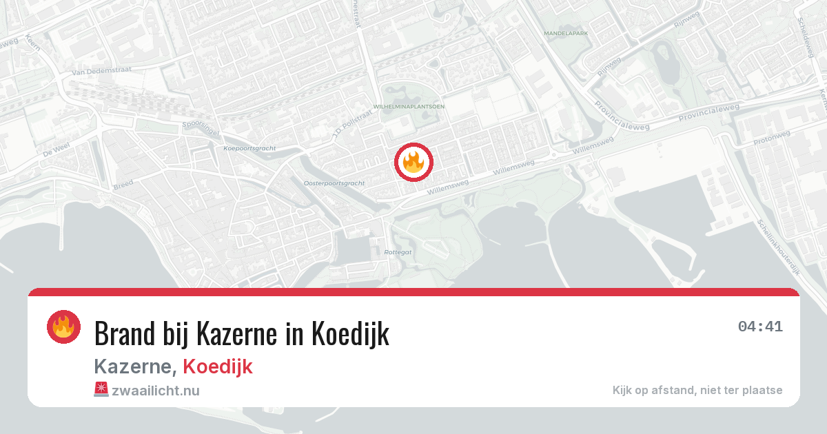 Brand bij Kazerne in Koedijk — 17 mei 2026