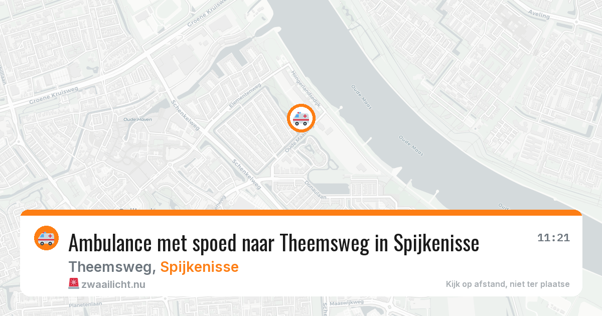 Ambulance met spoed naar Theemsweg in Spijkenisse — 2 jun 2026