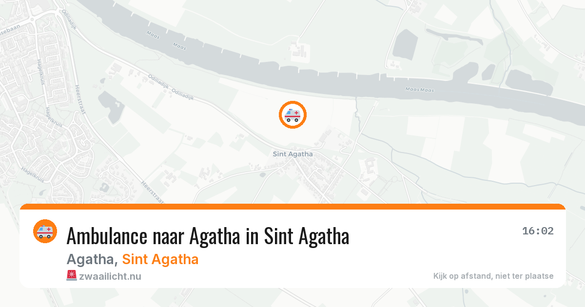 Ambulance naar Agatha in Sint Agatha — 8 mrt 2026