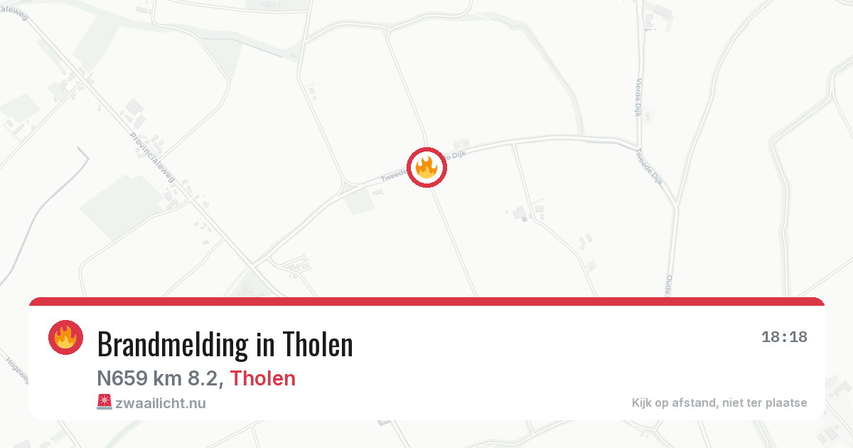 Brandmelding in Tholen — 19 apr 2026