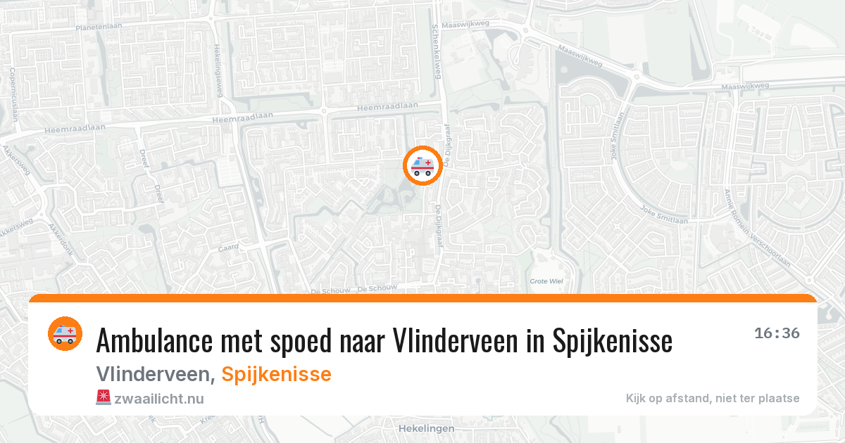 Ambulance met spoed naar Vlinderveen in Spijkenisse — 27 mrt 2026