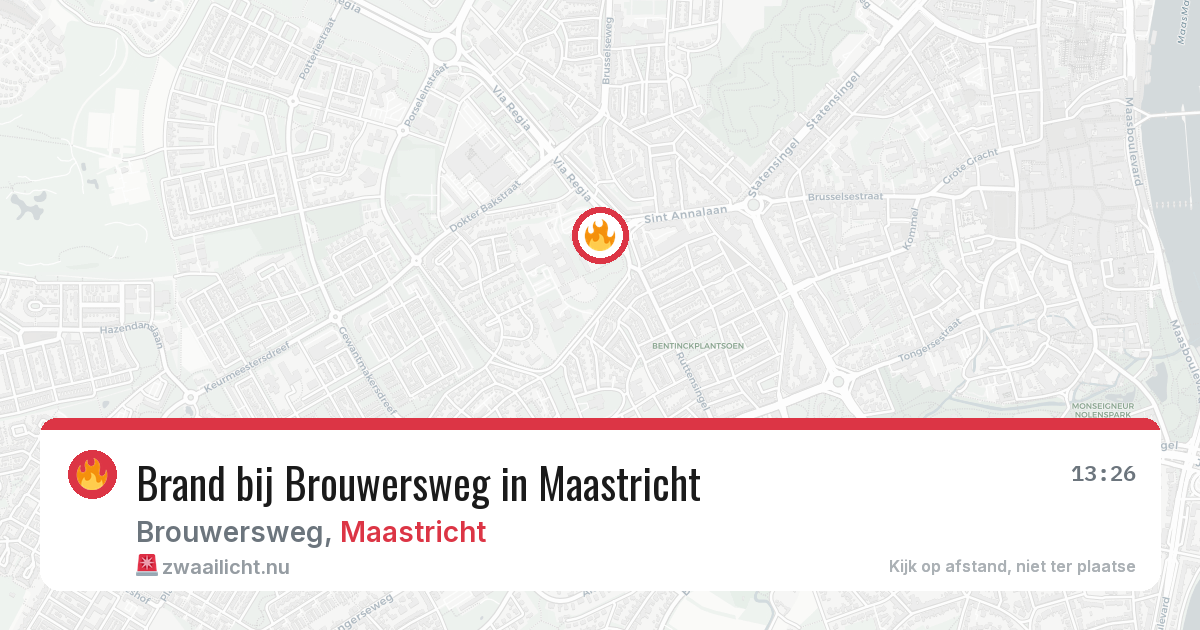 Brand bij Brouwersweg in Maastricht — 23 jul 2026