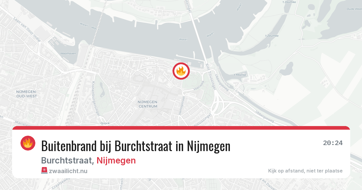 Buitenbrand bij Burchtstraat in Nijmegen — 19 jul 2026