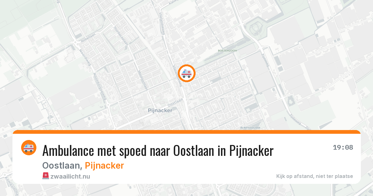 Ambulance met spoed naar Oostlaan in Pijnacker — 21 jul 2026
