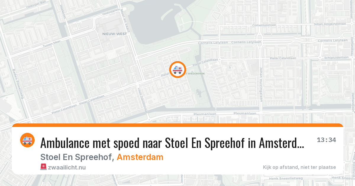 Ambulance met spoed naar Stoel En Spreehof in Amsterdam — 3 apr 2026