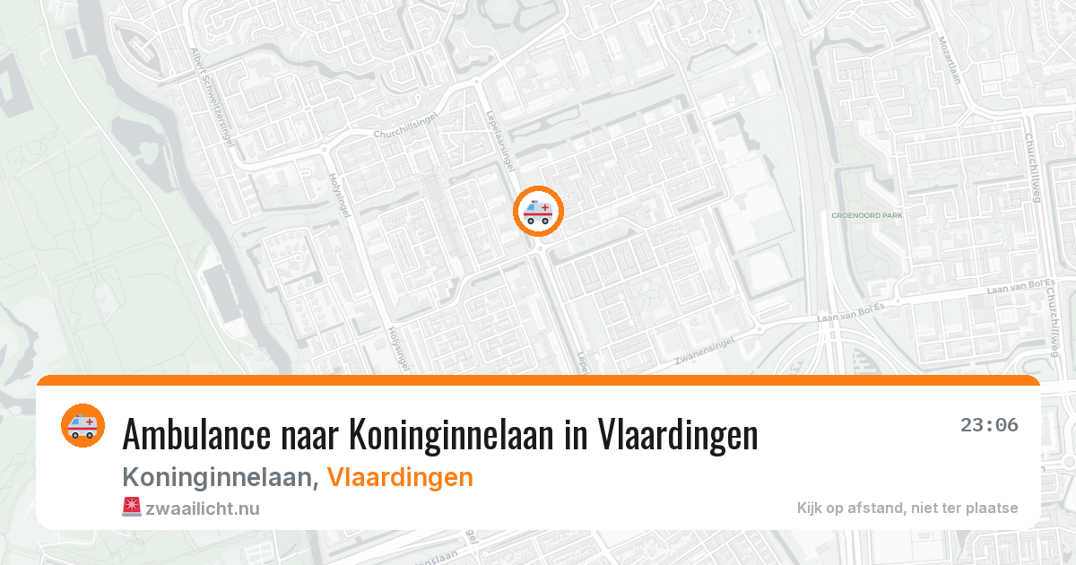 Ambulance naar Koninginnelaan in Vlaardingen — 29 mei 2026