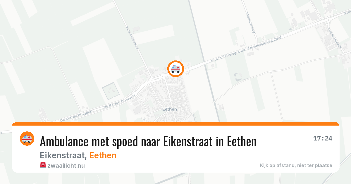 Ambulance met spoed naar Eikenstraat in Eethen — 4 mei 2026