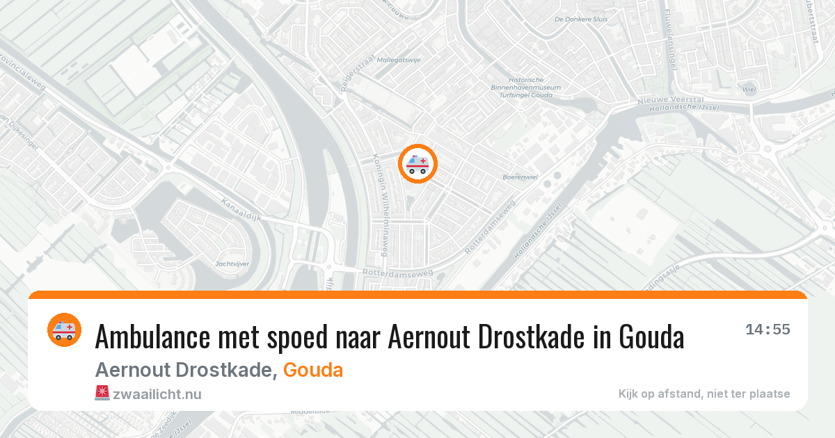 Ambulance met spoed naar Aernout Drostkade in Gouda — 11 jul 2026