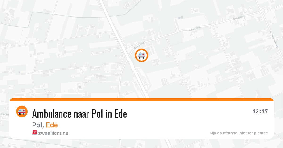 Ambulance naar Pol in Ede — 24 jul 2026