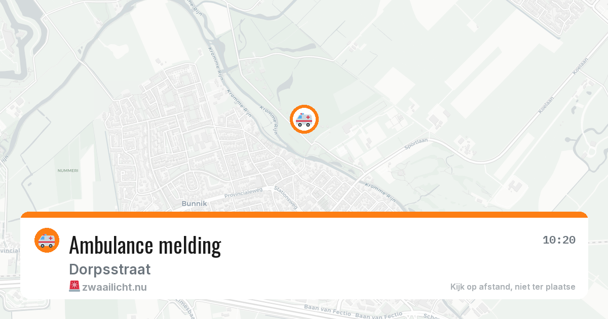 Ambulance melding — 11 apr 2026