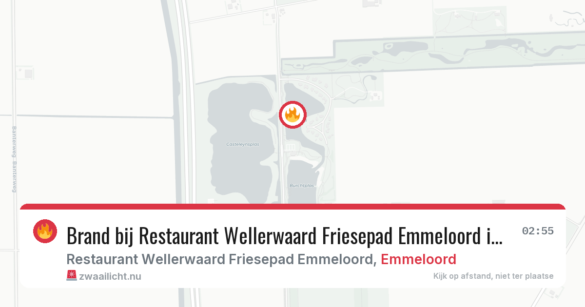 Brand bij Restaurant Wellerwaard Friesepad Emmeloord in Emmeloord — 15 jul 2026