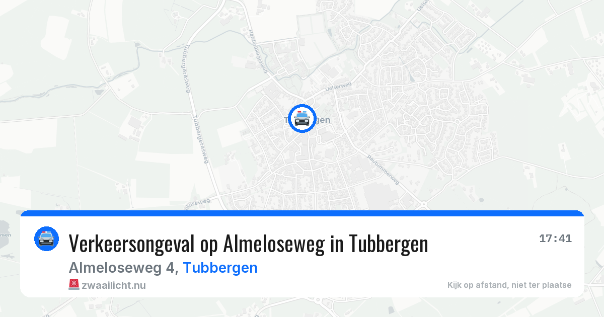 Verkeersongeval op Almeloseweg in Tubbergen — 12 feb 2026