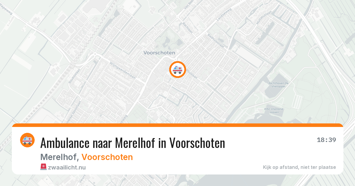 Ambulance naar Merelhof in Voorschoten — 11 jul 2026