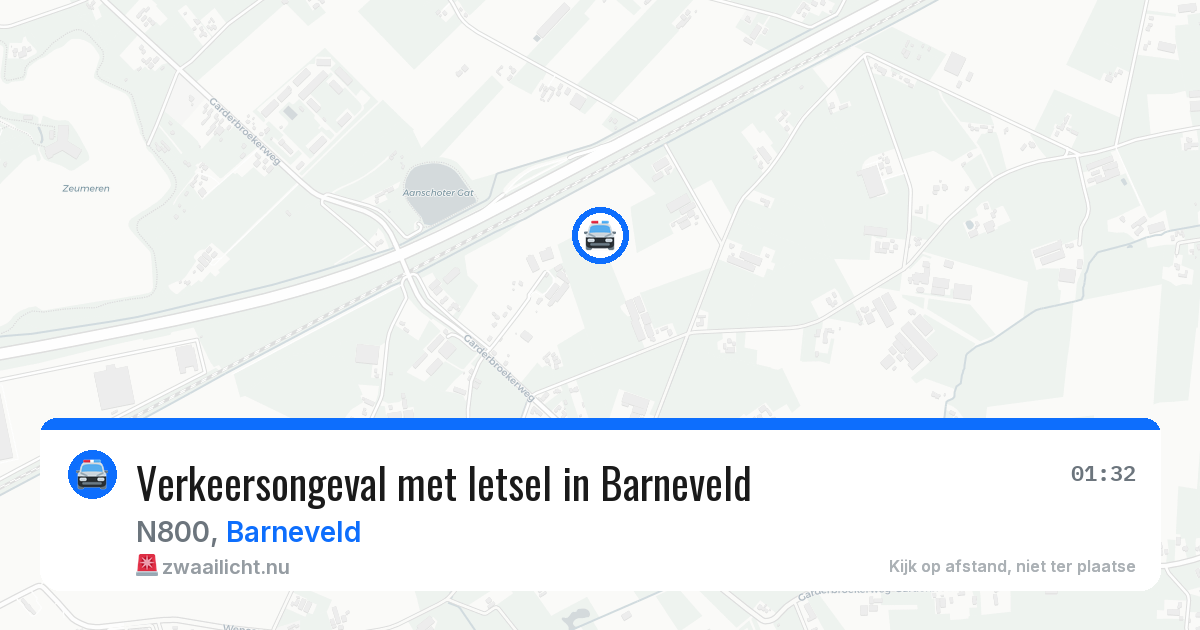 Verkeersongeval met letsel in Barneveld — 26 mei 2026