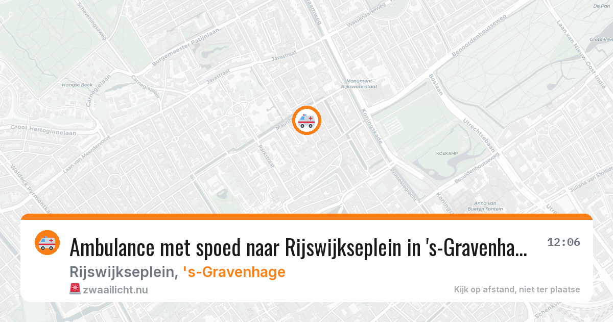 Ambulance met spoed naar Rijswijkseplein in 's-Gravenhage — 11 feb 2026