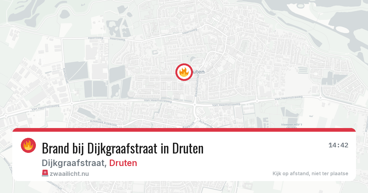 Brand bij Dijkgraafstraat in Druten — 25 jul 2026