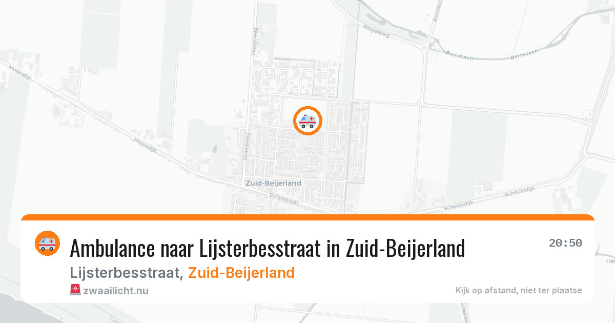 Ambulance naar Lijsterbesstraat in Zuid-Beijerland — 30 mrt 2026