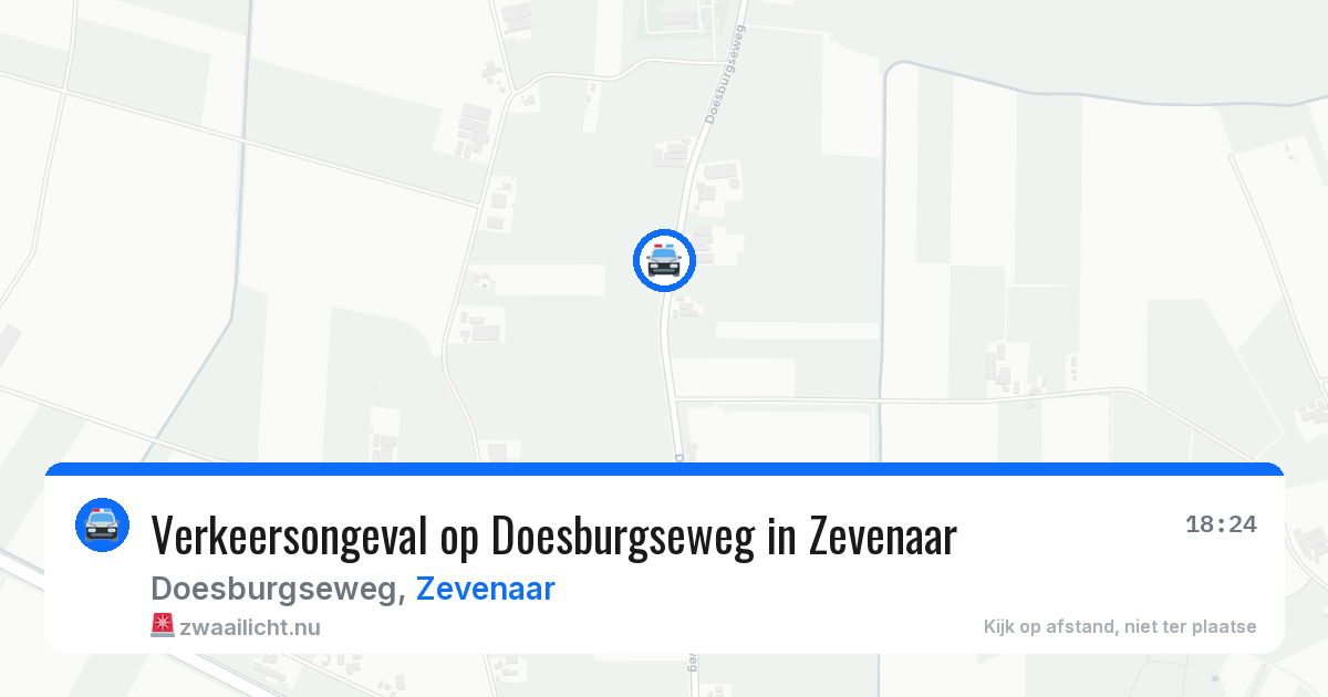 Verkeersongeval op Doesburgseweg in Zevenaar — 15 apr 2026