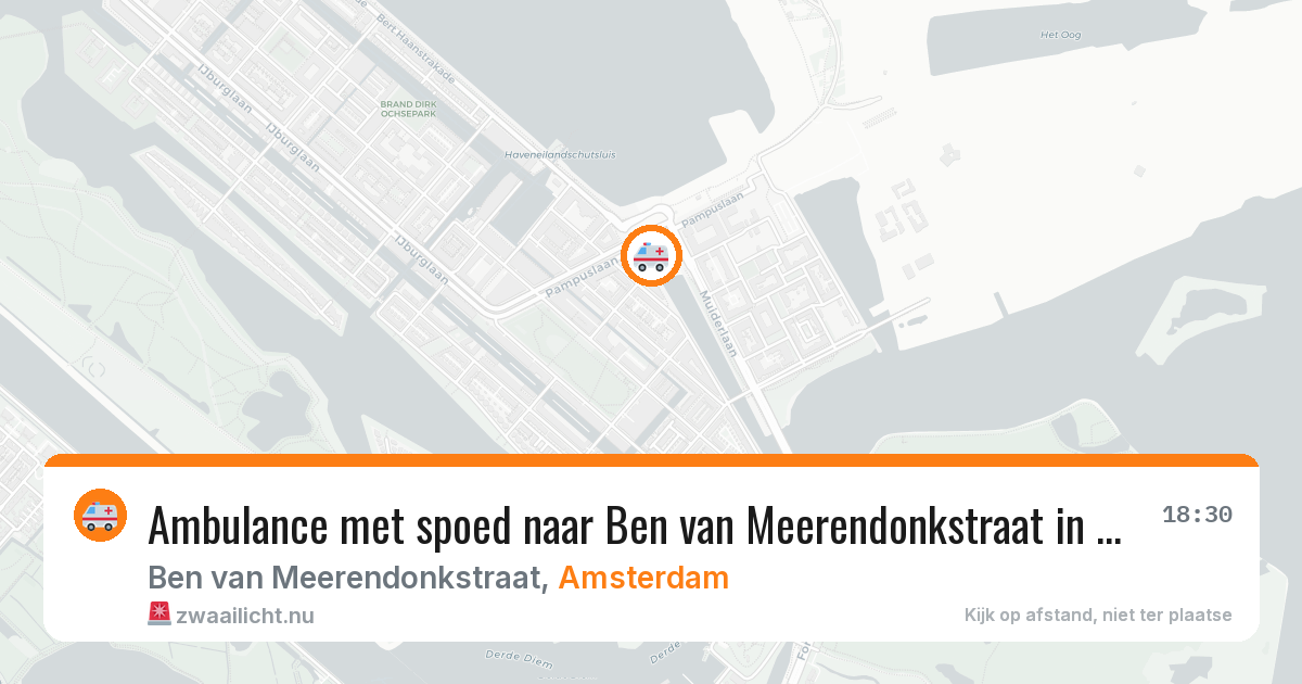 Ambulance met spoed naar Ben van Meerendonkstraat in Amsterdam — 28 mei 2026