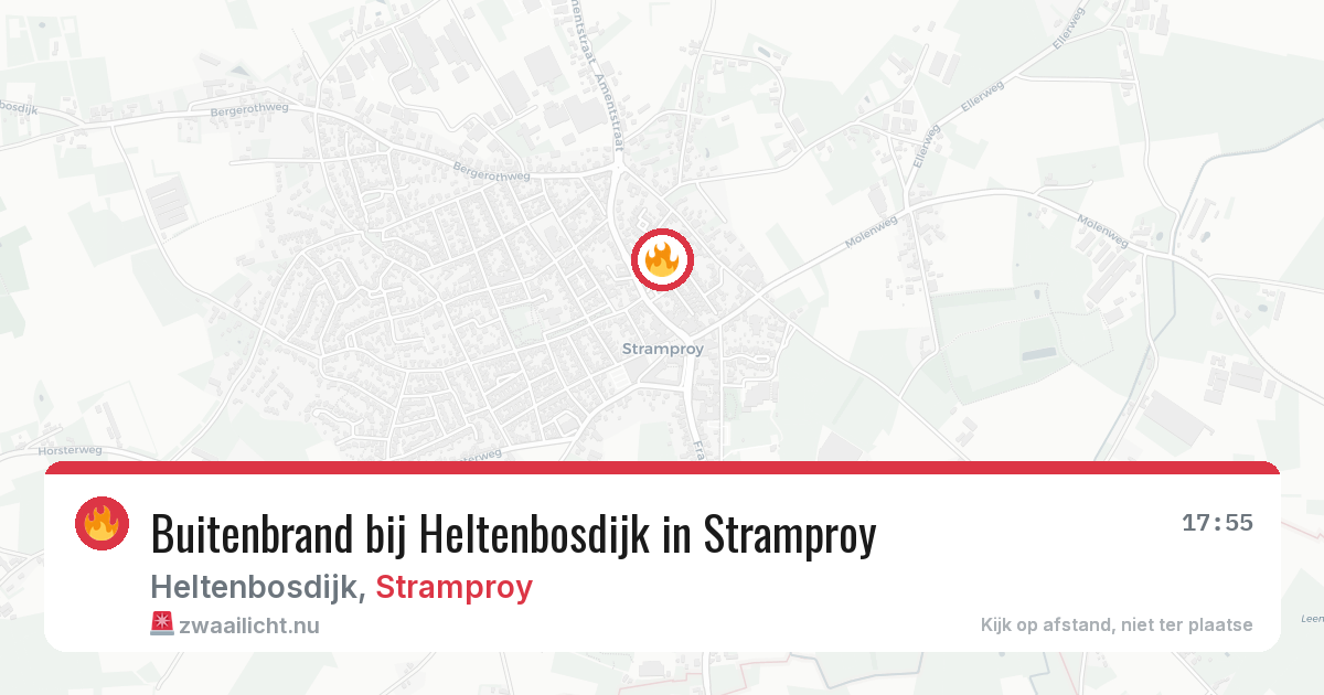 Buitenbrand bij Heltenbosdijk in Stramproy — 13 jul 2026