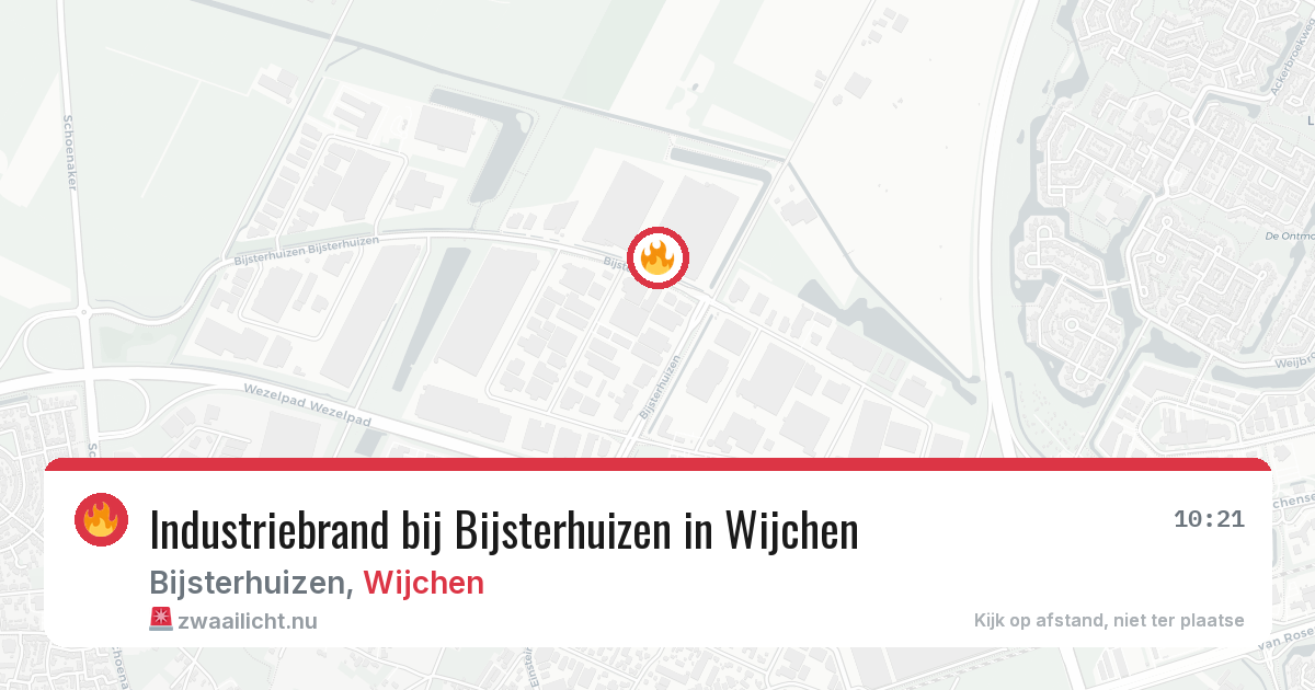 Industriebrand bij Bijsterhuizen in Wijchen — 10 apr 2026
