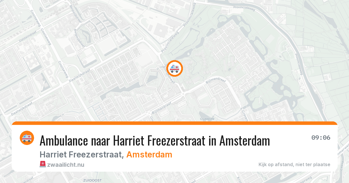 Ambulance naar Harriet Freezerstraat in Amsterdam — 21 jul 2026