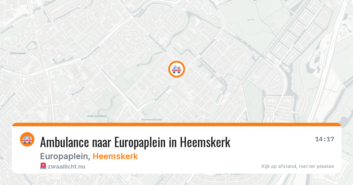 Ambulance naar Europaplein in Heemskerk — 11 mei 2026