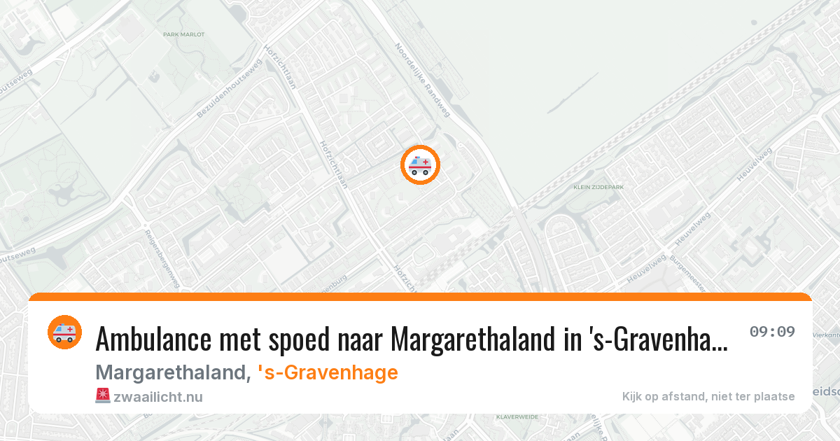 Ambulance met spoed naar Margarethaland in 's-Gravenhage — 27 jul 2026