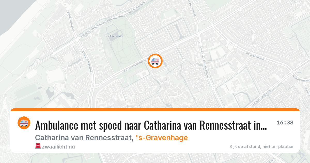 Ambulance met spoed naar Catharina van Rennesstraat in 's-Gravenhage — 19 jan 2026
