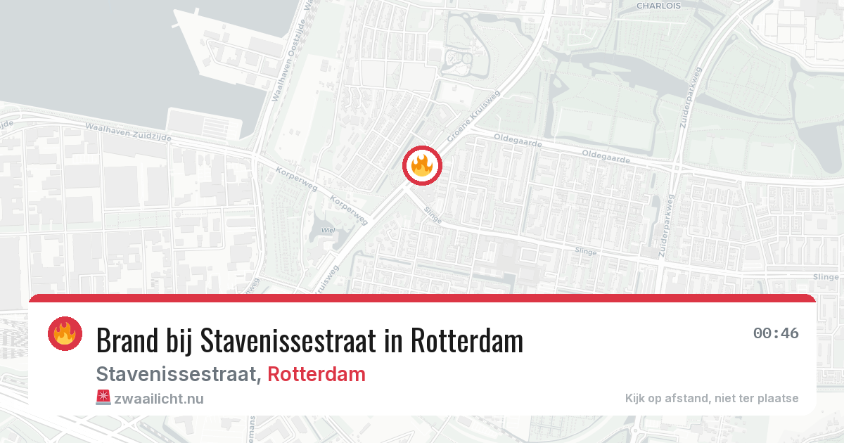 Brand bij Stavenissestraat in Rotterdam — 30 mei 2026