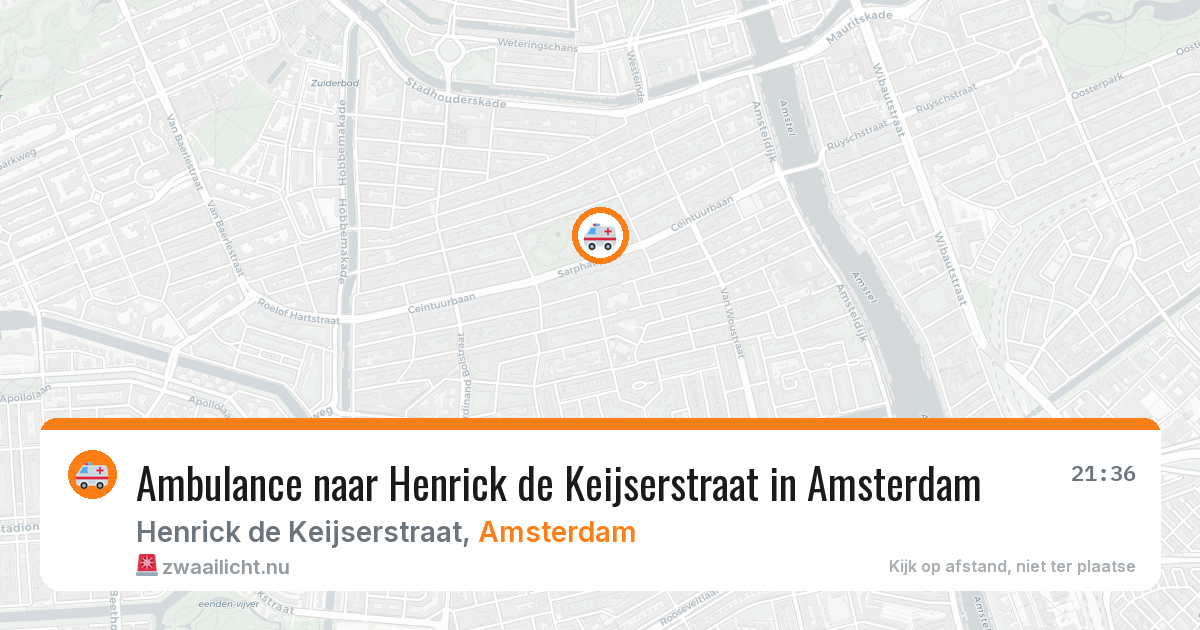 Ambulance naar Henrick de Keijserstraat in Amsterdam — 26 jul 2026