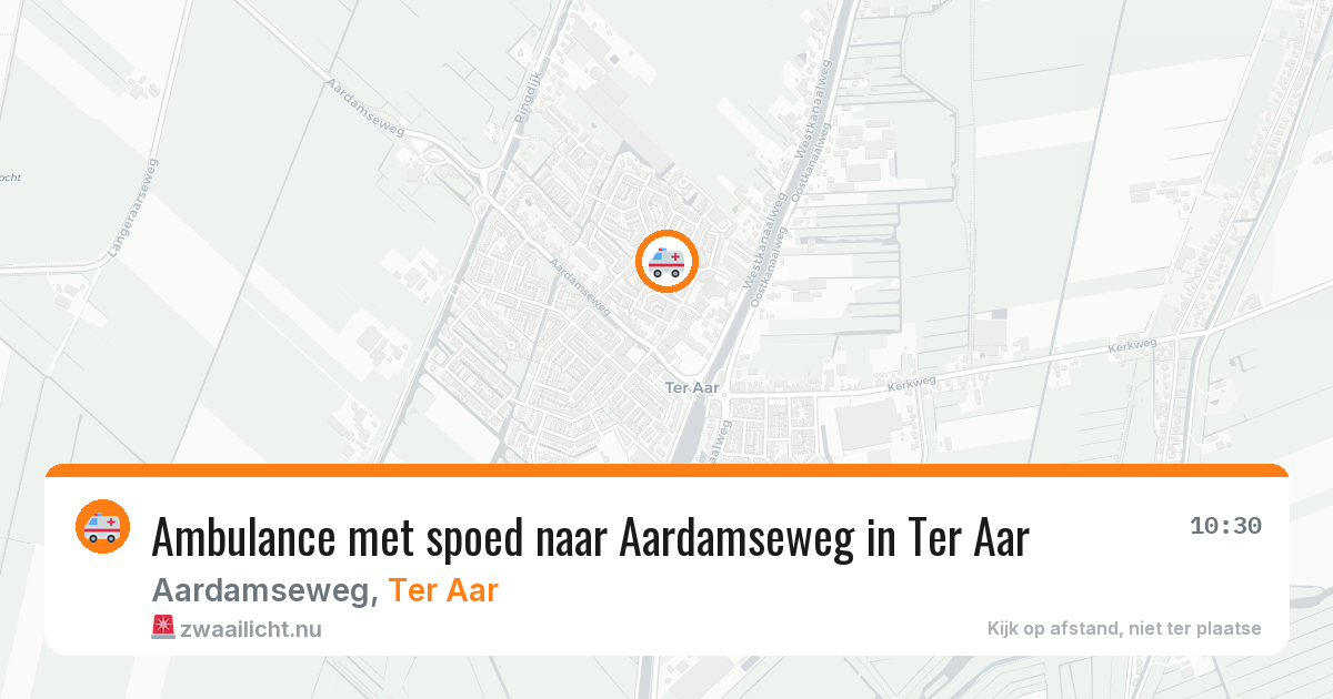 Ambulance met spoed naar Aardamseweg in Ter Aar — 20 jan 2026