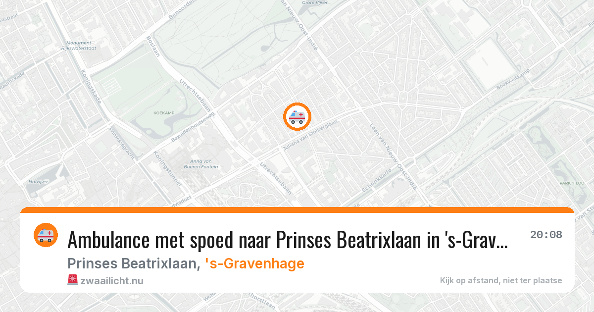 Ambulance met spoed naar Prinses Beatrixlaan in 's-Gravenhage — 11 mrt 2026