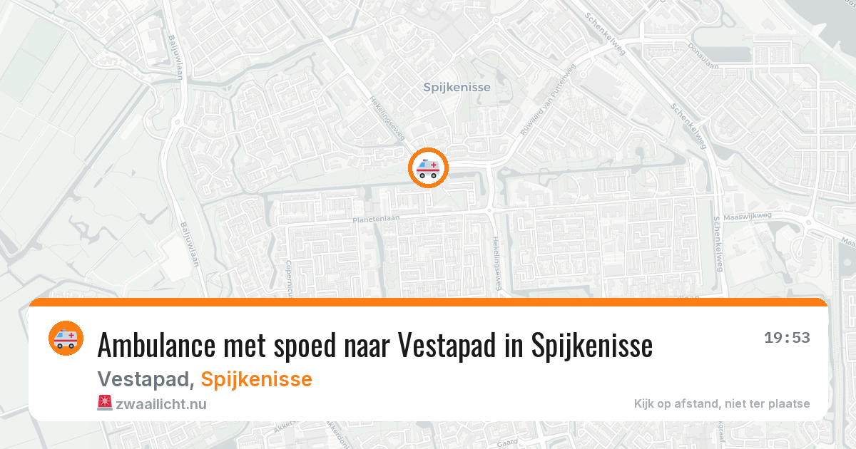 Ambulance met spoed naar Vestapad in Spijkenisse — 6 jun 2026