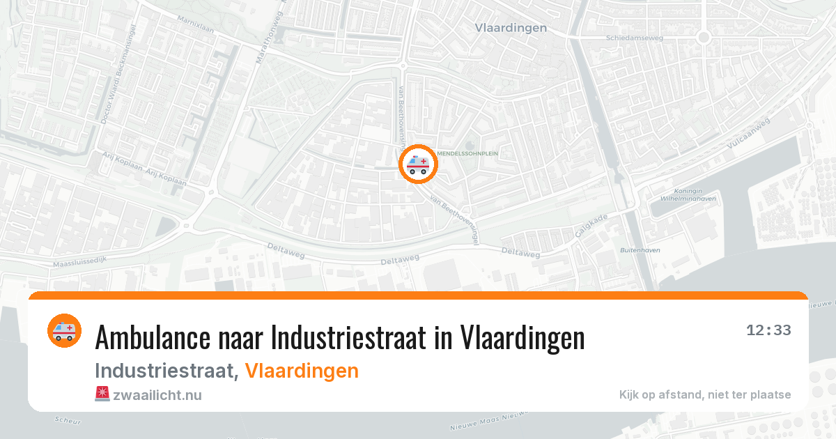 Ambulance naar Industriestraat in Vlaardingen — 19 mei 2026