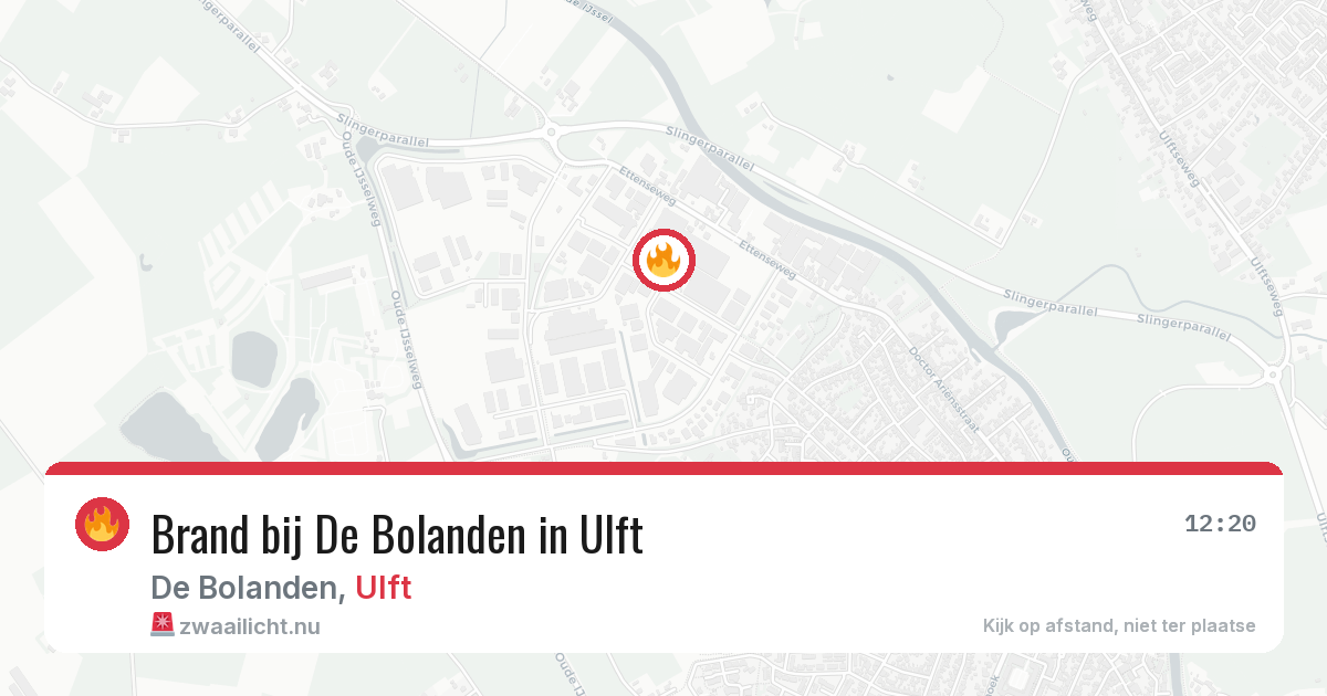 Brand bij De Bolanden in Ulft — 13 jul 2026