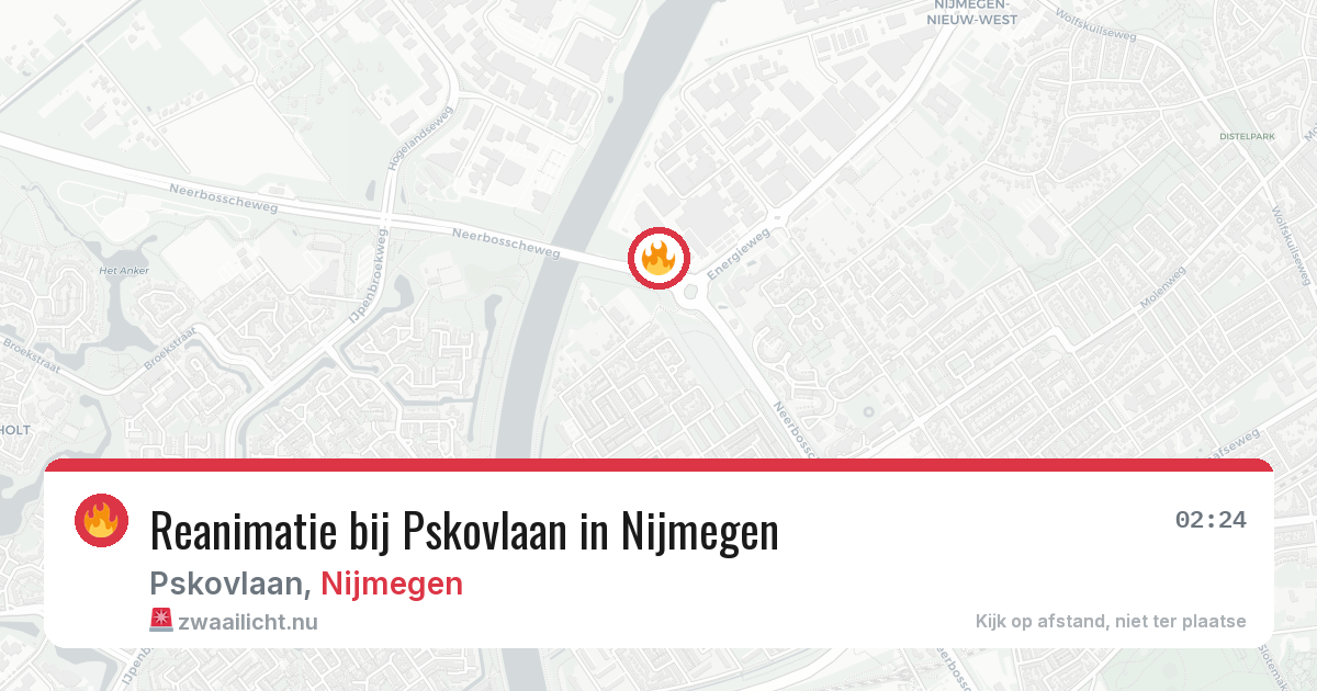 Reanimatie bij Pskovlaan in Nijmegen — 17 apr 2026