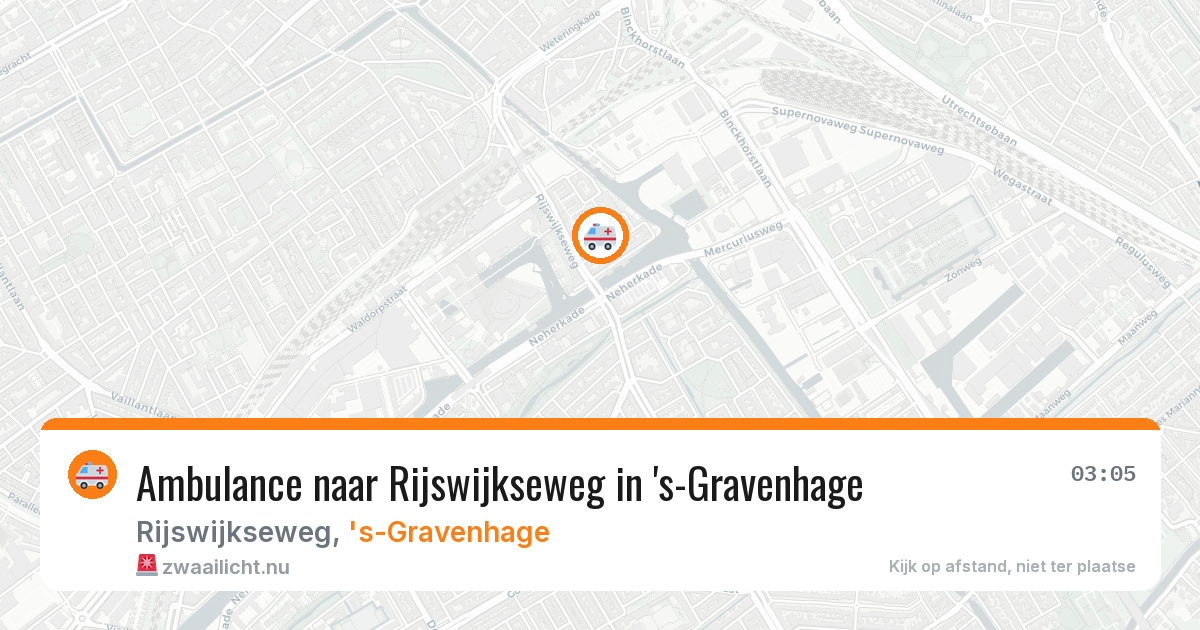 Ambulance naar Rijswijkseweg in 's-Gravenhage — 21 mrt 2026