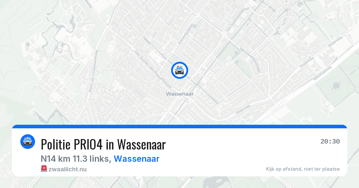 Politie PRIO4 in Wassenaar — 17 mrt 2026 | 🚨 Zwaailicht.nu
