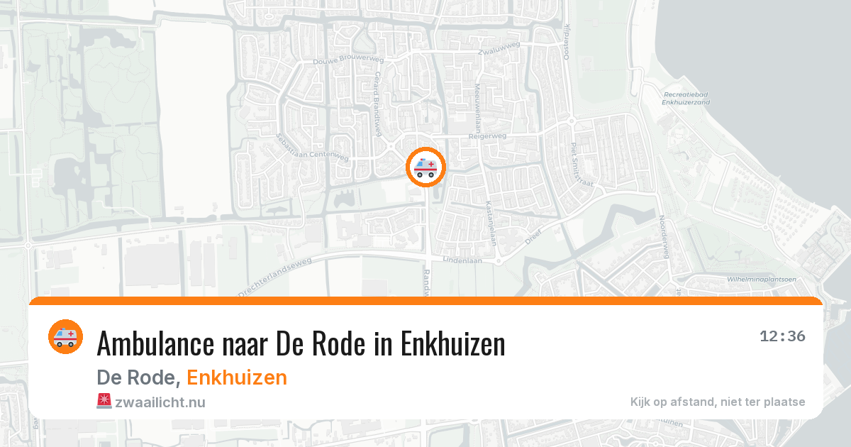 Ambulance naar De Rode in Enkhuizen — 3 jun 2026
