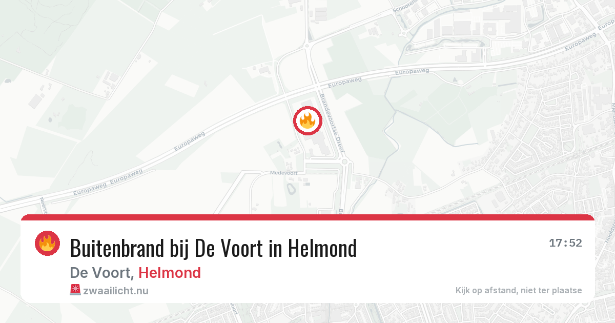 Buitenbrand bij De Voort in Helmond — 15 mei 2026