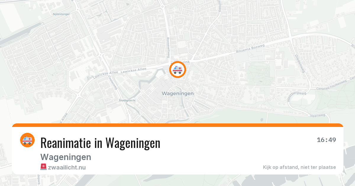Reanimatie in Wageningen — 14 jul 2026