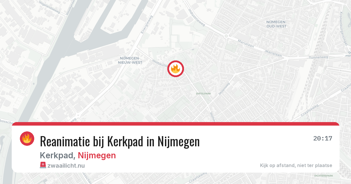 Reanimatie bij Kerkpad in Nijmegen — 21 apr 2026