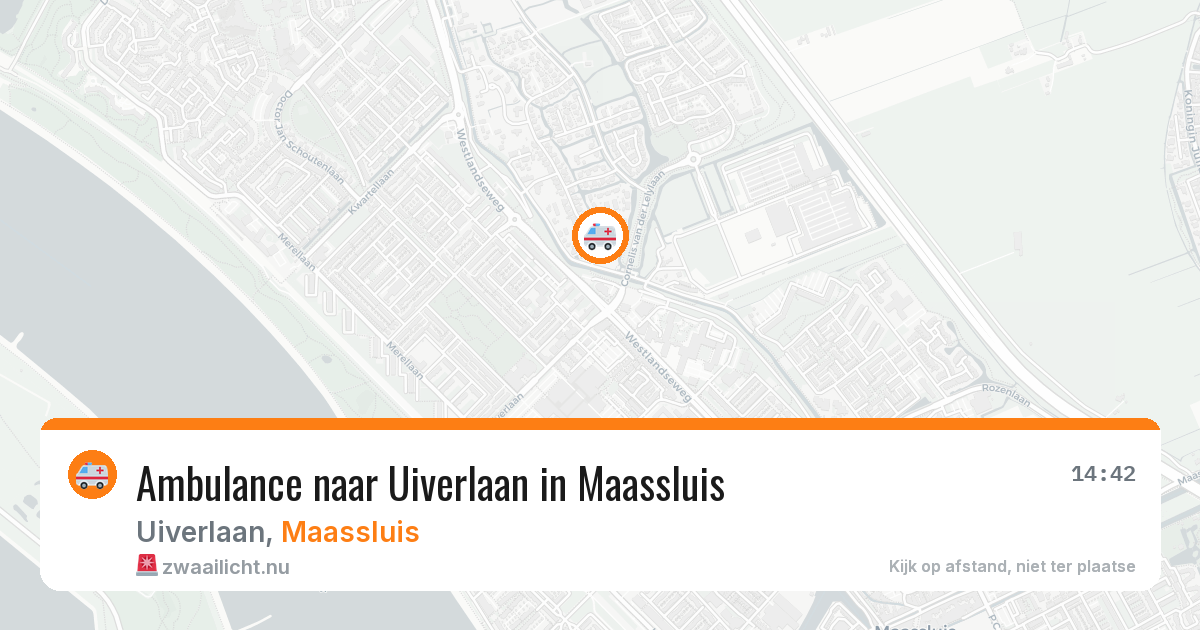 Ambulance naar Uiverlaan in Maassluis — 24 mrt 2026