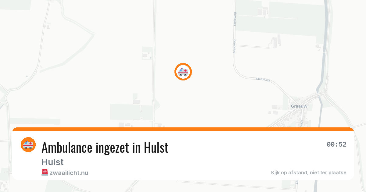 Ambulance ingezet in Hulst — 31 mei 2026