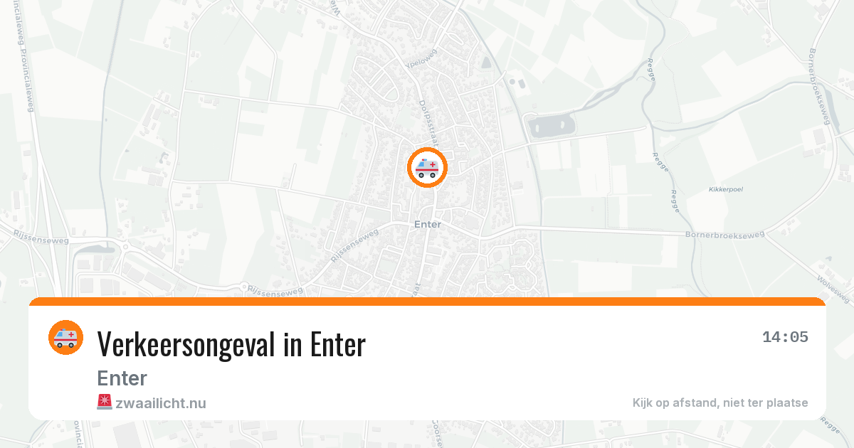 Verkeersongeval in Enter — 9 jun 2026