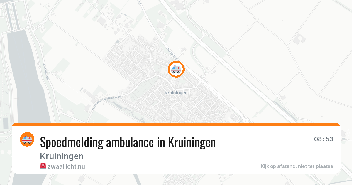 Spoedmelding ambulance in Kruiningen — 2 mei 2026