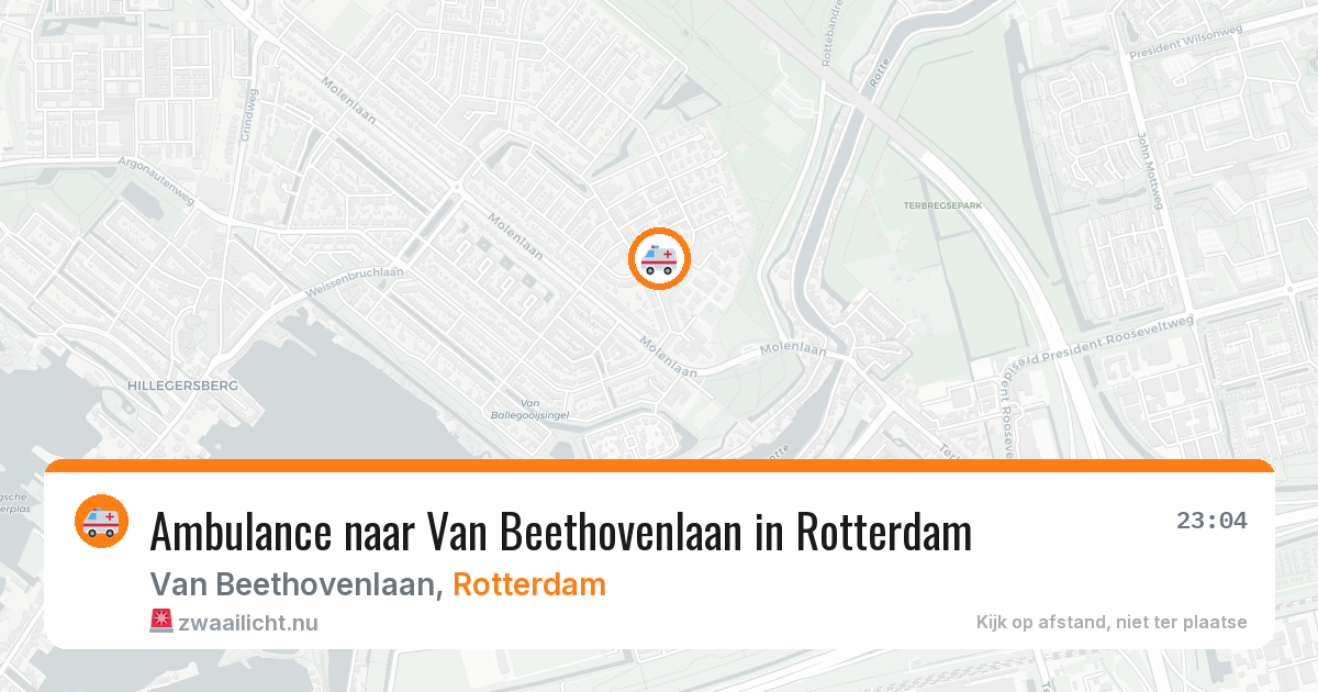 Ambulance naar Van Beethovenlaan in Rotterdam — 10 jul 2026