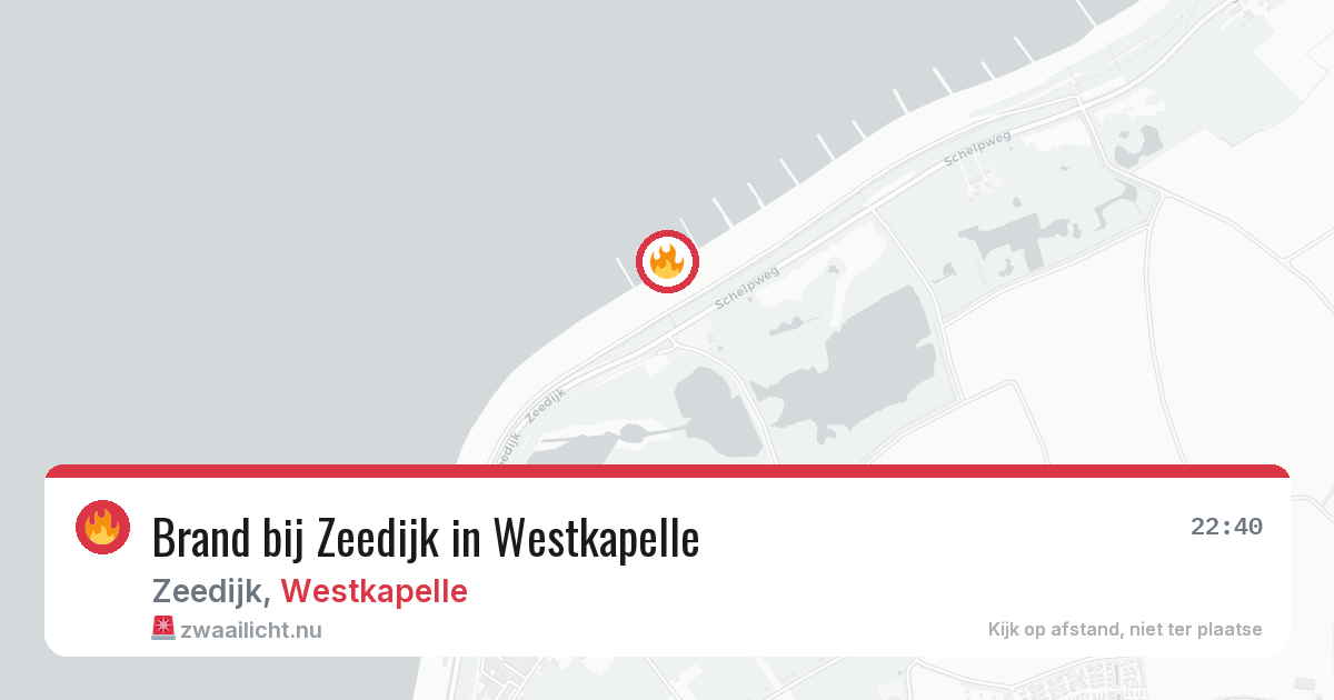 Brand bij Zeedijk in Westkapelle — 23 jul 2026